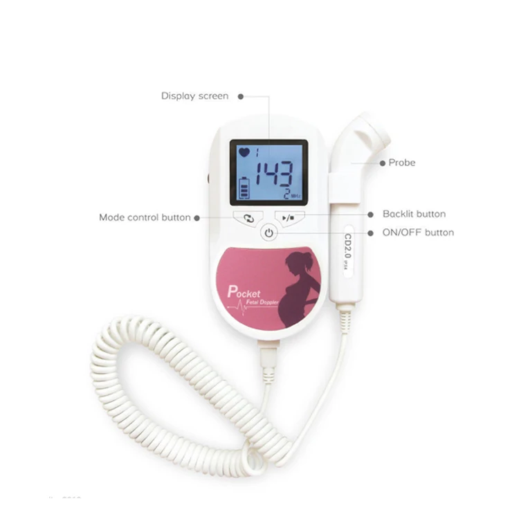 Manufacturer CONTEC BABY SOUND High quality Cheap portable Fetal Doppler for Pregnant Women