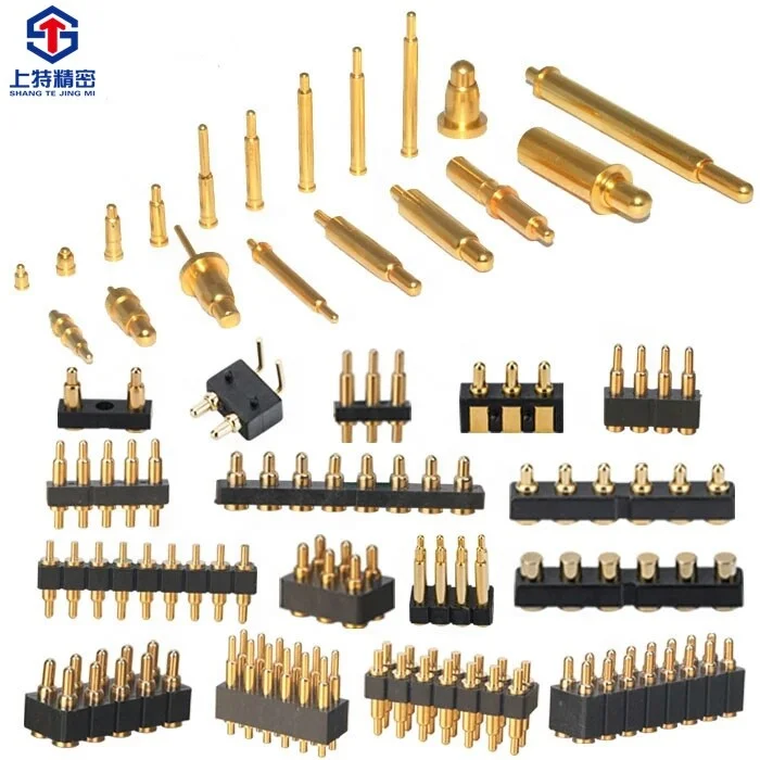Custom Precision Machined Beryllium Copper Pogo contact pins for Connectors