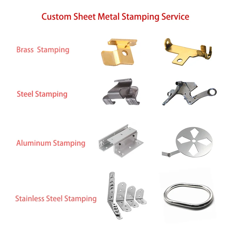 Custom OEM Sheet Metal Stamping Punching Process Service Stainless Steel Aluminum Stamped Punched Component Parts Fabrication