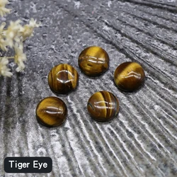 Natural Gemstone10mm round half cut Cabochon loose bead quartz agate no hole round Cabochon beads for Ornament material