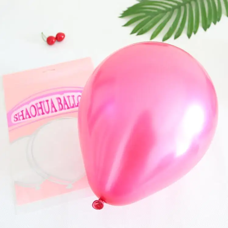 12 дюймов оптовая торговля счастливые украшения для вечеринок по случаю Дня Рождения балон для воздушных шаров металлик латекс биоразлагаемые воздушные шары с гелием Globos