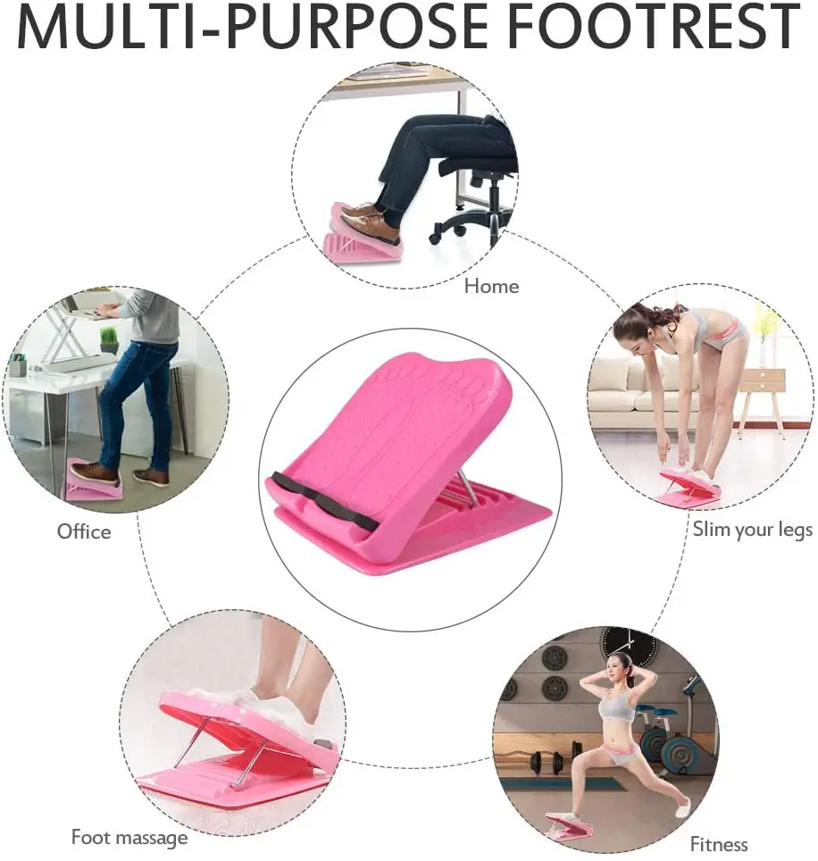 Calf Stretcher Slant Board Calf Stretcher Stretching Tight Calves or Plantar Adjustable 5 Levels Strength Training Equipment