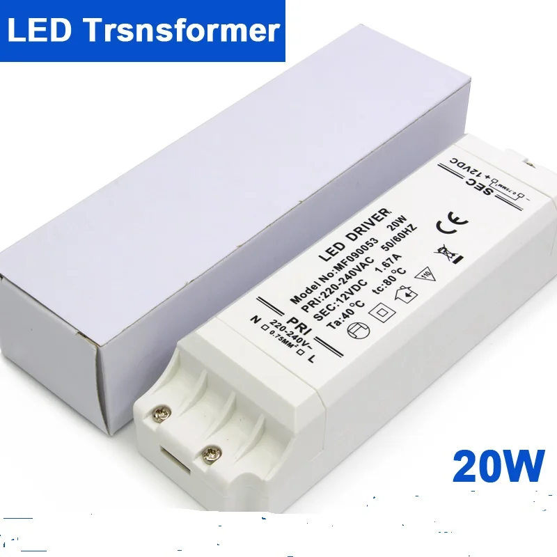 High Quality AC230 Covert to DC24V Led Driver Constant Voltage 20w Led Bulb Driver