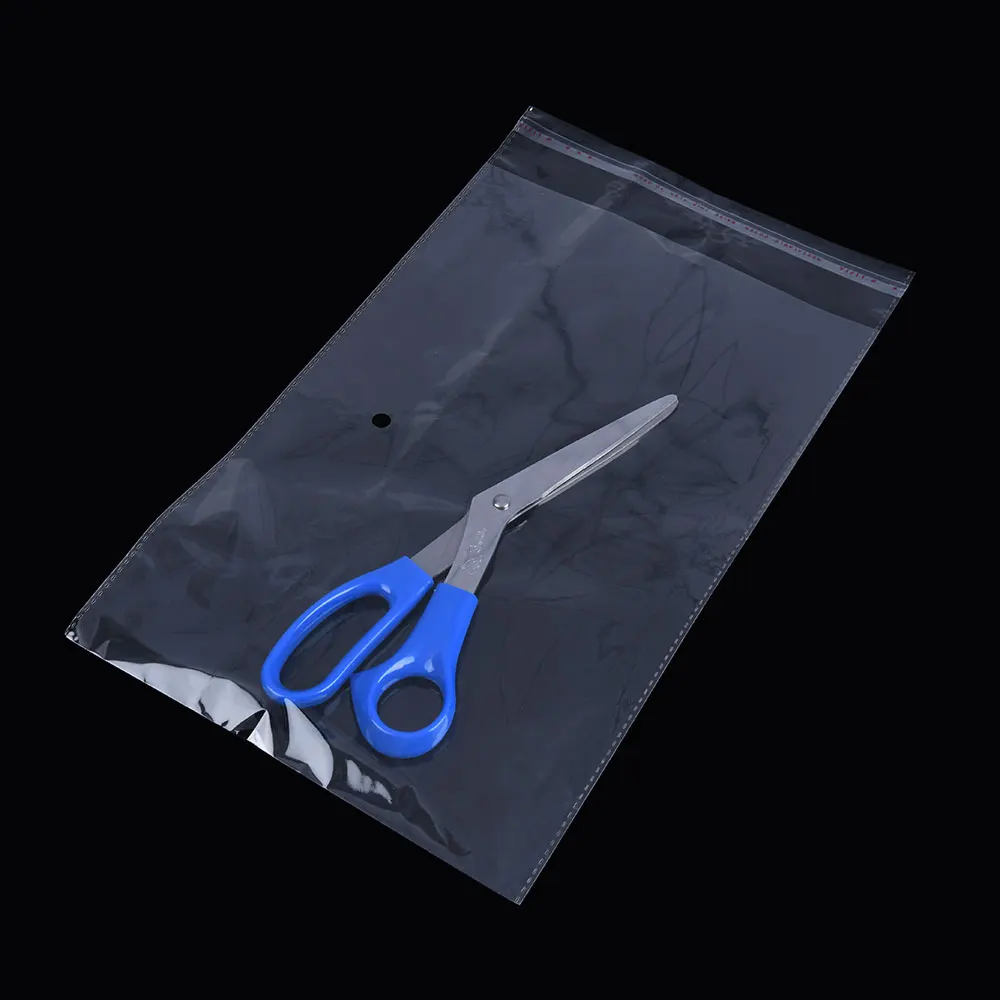 Custom 2.2-2.5micron Transparent Plastic OPP Bags with Self Adhesive Packaging Bag