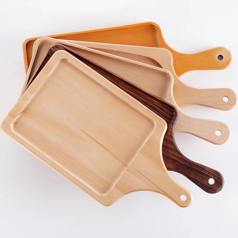 Wholesale Wood Tray Sets Hot Sale Pine Wood Cutting Board Fruit Sushi Serving Tray
