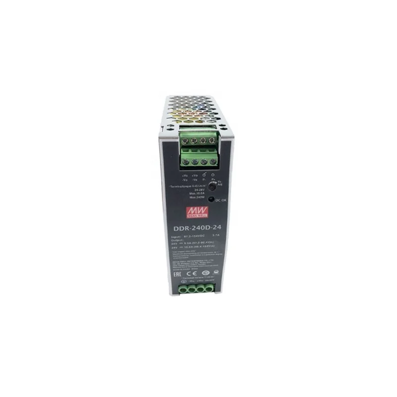 DC DC Converter Din Rail type 240W 110vdc to 24vdc 10a power supply DDR-240D-24
