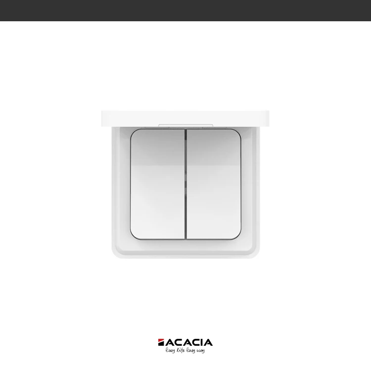 Caravan Accessories 16A 250V 2 Gang 1 Way Electric Switch 65*65mm RV Interior Parts