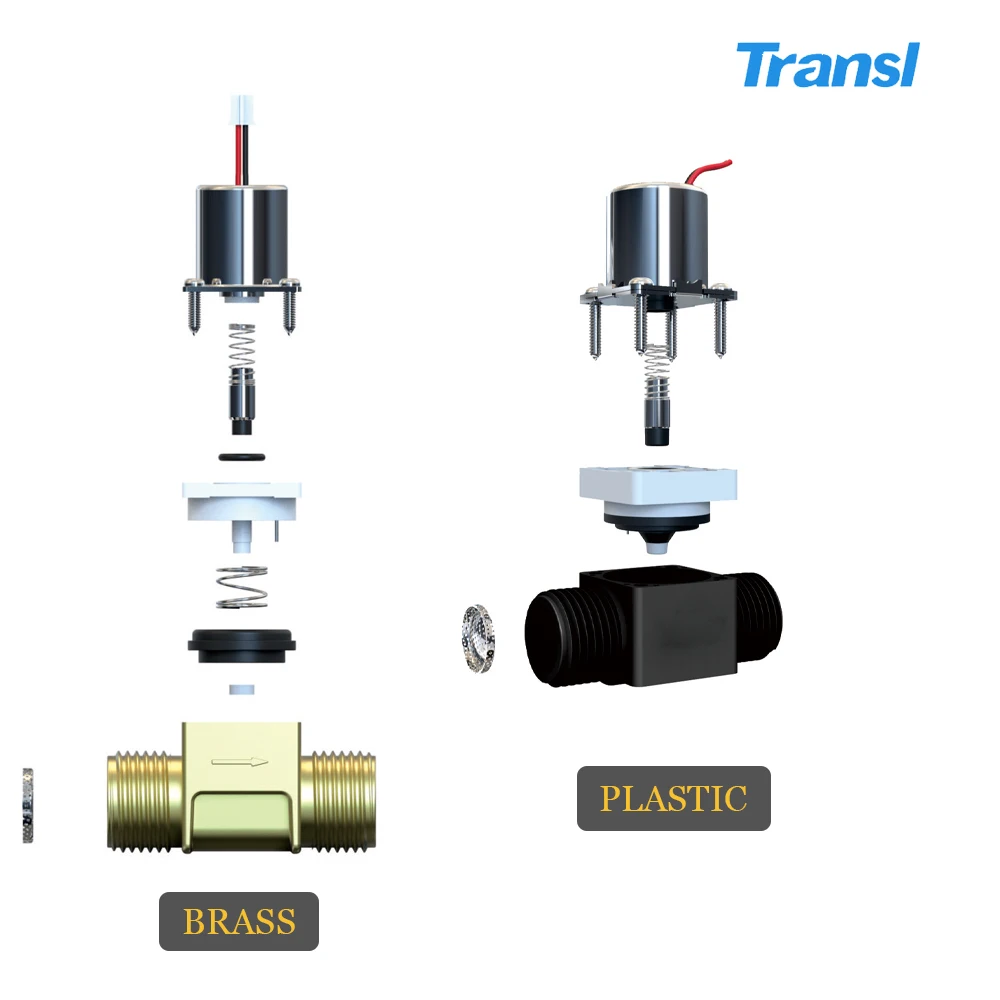 Transl 2way electric 3 inch dc 6v 12v 24v bistable water latching brass mini faucet toilet flush stainless steel solenoid valve