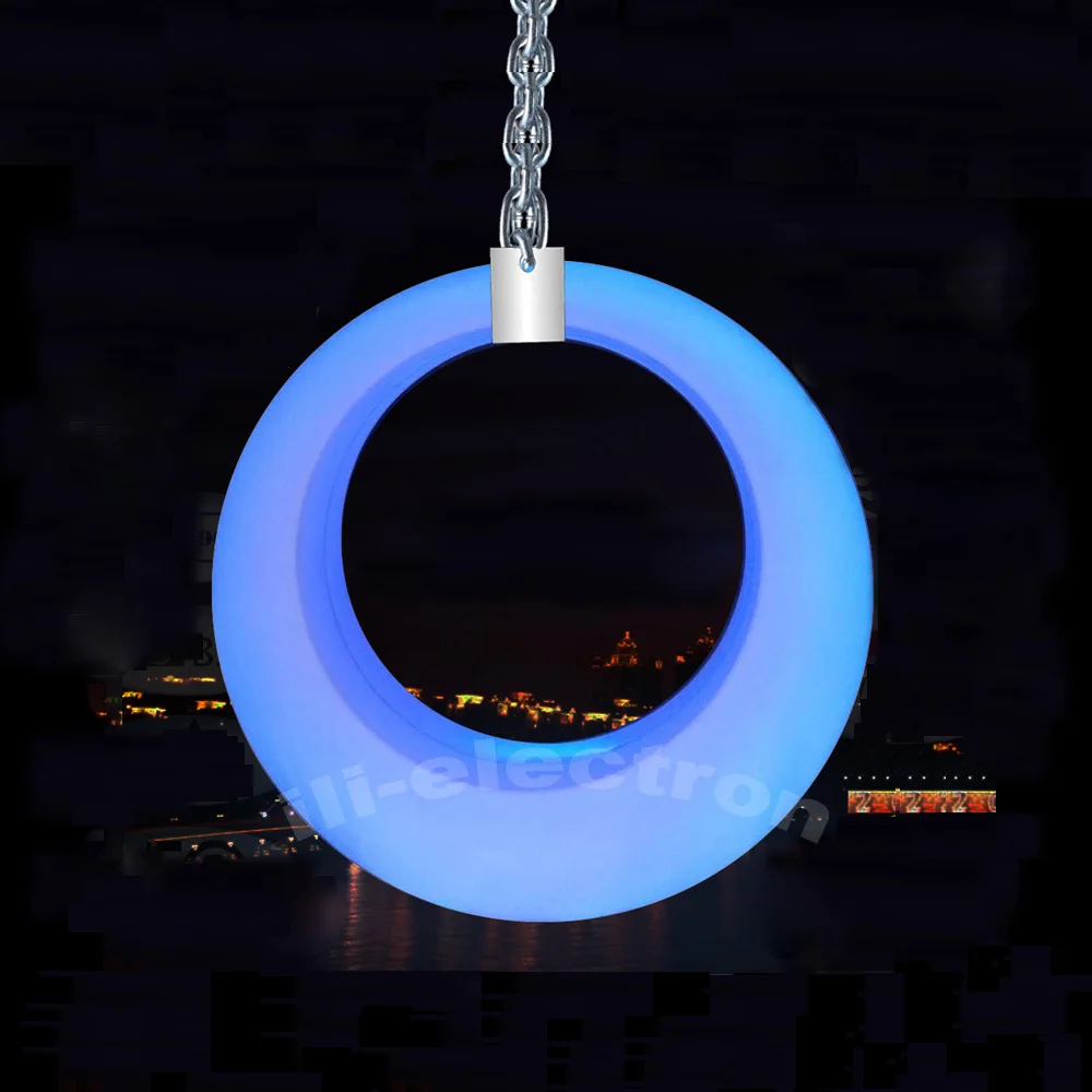 outdoor lighting swing /garden swing / luminous plastic swing
