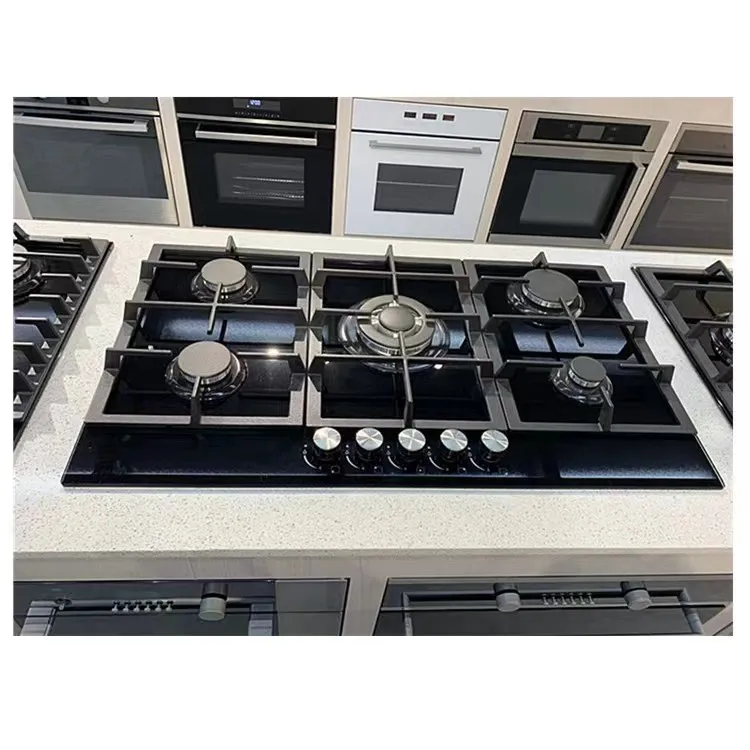 Five burner gas stove commercial gas stove burner countertop kitchen stove 5 burner gas cooker