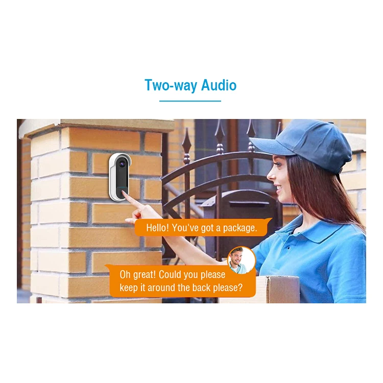  Avstart новый релиз умный дом безопасности беспроводной WiFi видео дверной звонок камера с PIR обнаружения человека