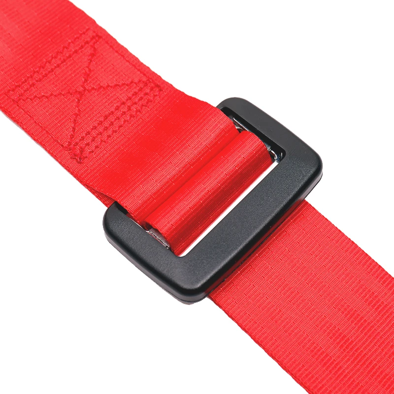 Hot selling Universal 4 Point 2 inch Strap Harness Racing Car Safety Shoulder 4 Point Seat Belt Red