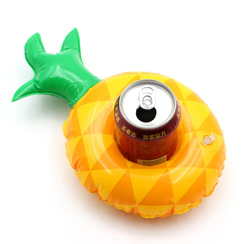 Inflatable Water Cup Holder Swimming Pool Drinks Floating Beer Wine Glass Holder Mini Air Float for Party Cup Holder