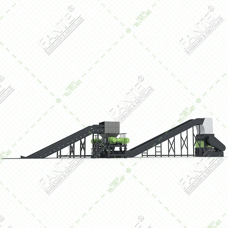 Recycling Heavy Duty Twin Shaft Shredder Machine for Metal Car Wheels Shredding Hot Cheap Price