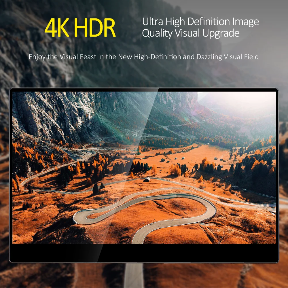 Sibolan 600 Яркость 15 6 дюймовый uhd экран боковой трек корпус Стенд 4K 100% цветной диапазон usb type-c сенсорный портативный монитор