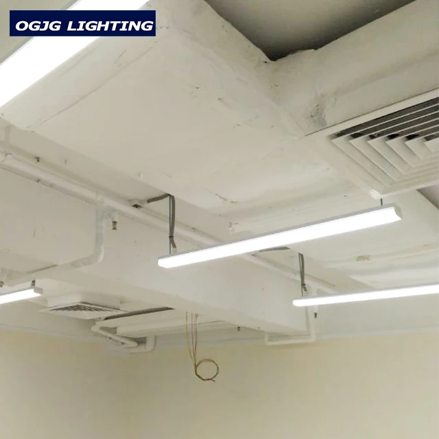 CE SAA Easy installation Hanging replace T5 T8 Led linear light commercial office building dali dimming batten pendant lamp