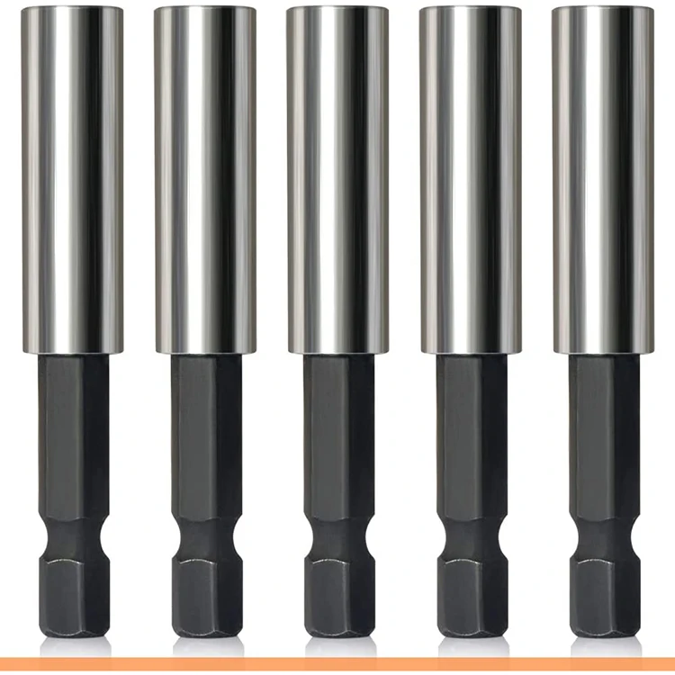 1/4 Inch Hex shank Magnetic Screwdriver Extension Bit Holder for insert bits with retaining rings