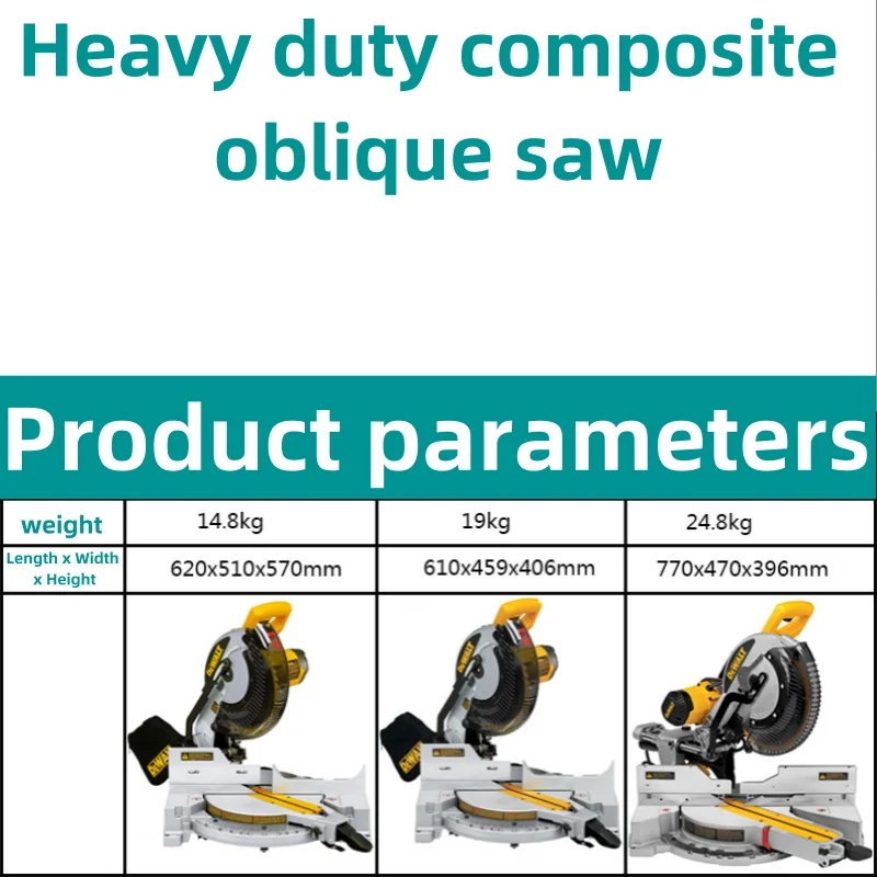 Shandong Ruifeng 305mm heavy-duty aluminum wood composite oblique cut giant saw