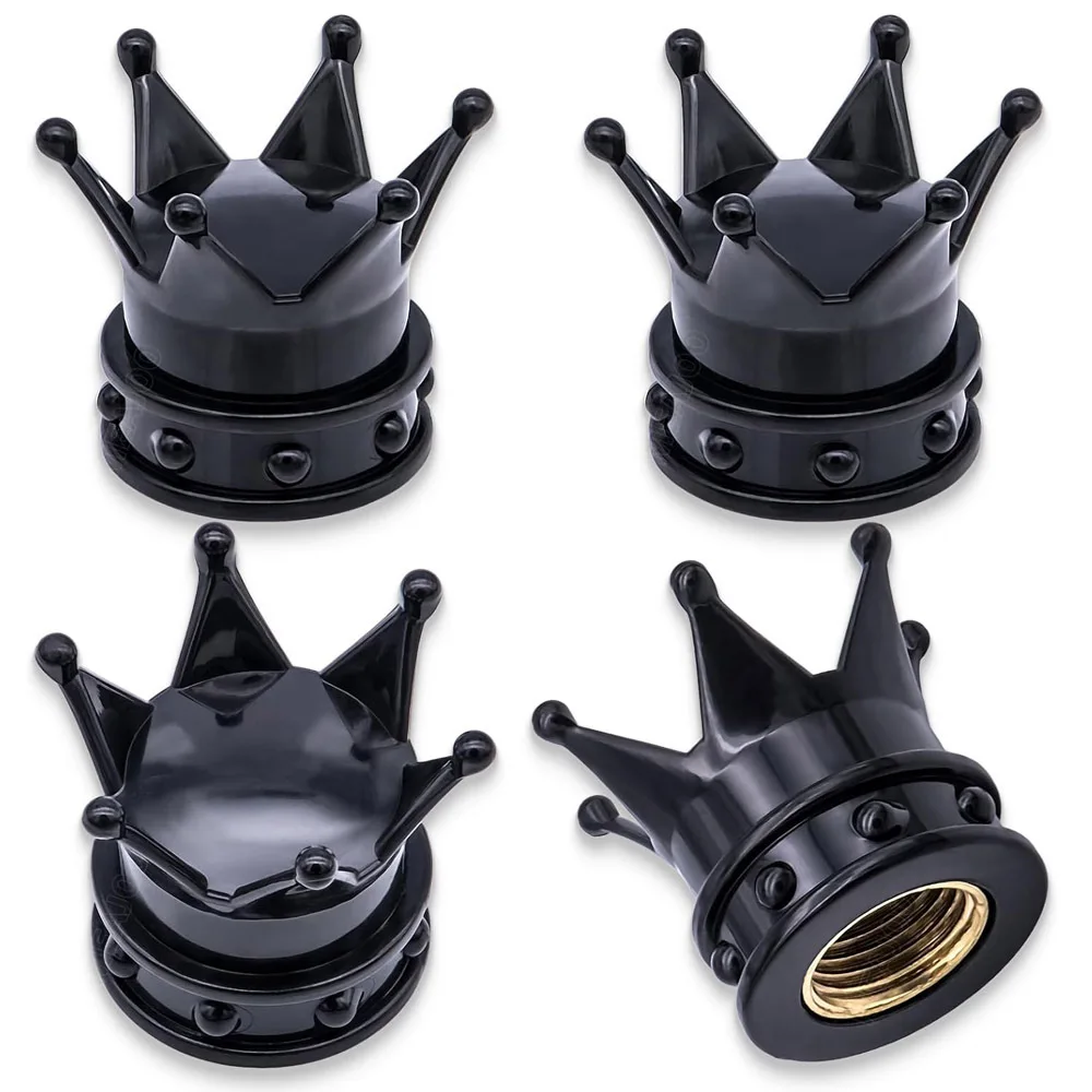 IRONDONKEY Cute Crown Series Valve Cap General Motors Tire Dust Cap Universal Bicycle Motor Vehicle Auto Dust Cover Wholesale