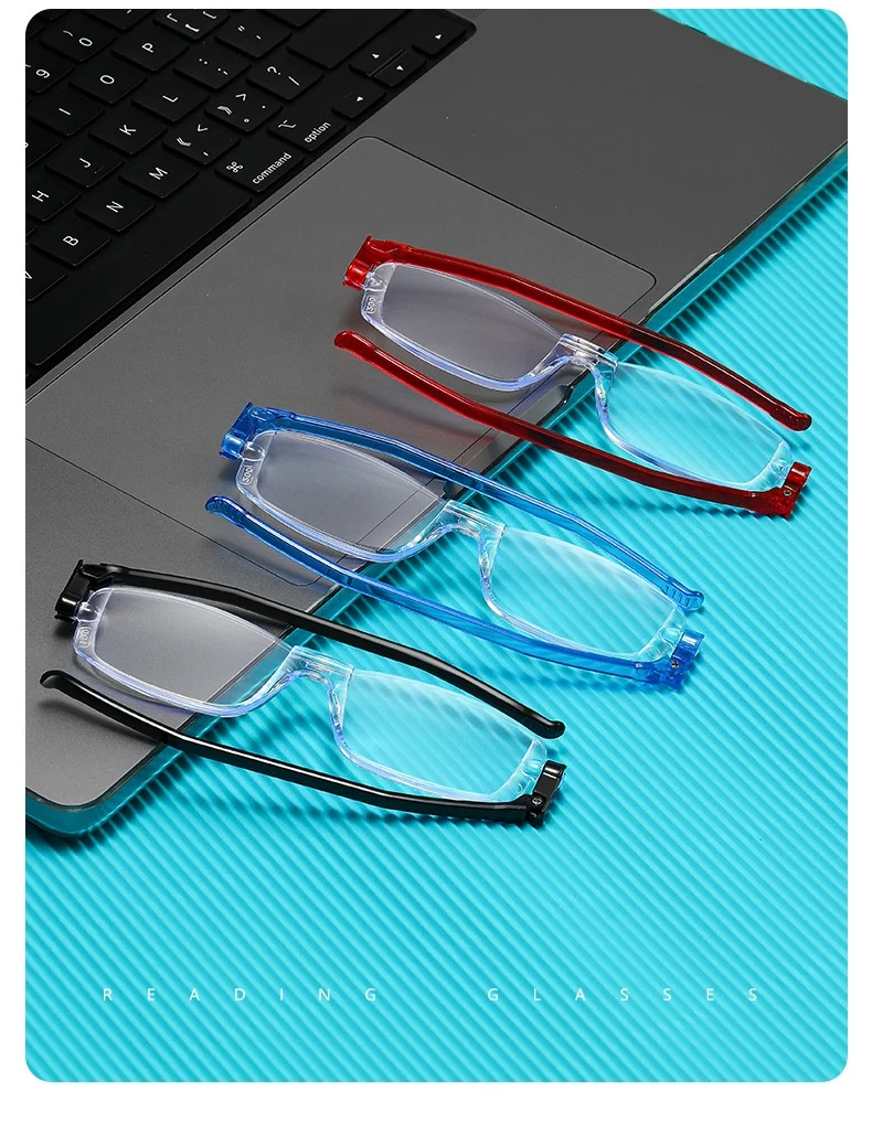 2201 новейшие складные очки для чтения с 360 градусами для мужчин и женщин, очки с защитой от усталости, очки для чтения с чехлом, оптовая продажа