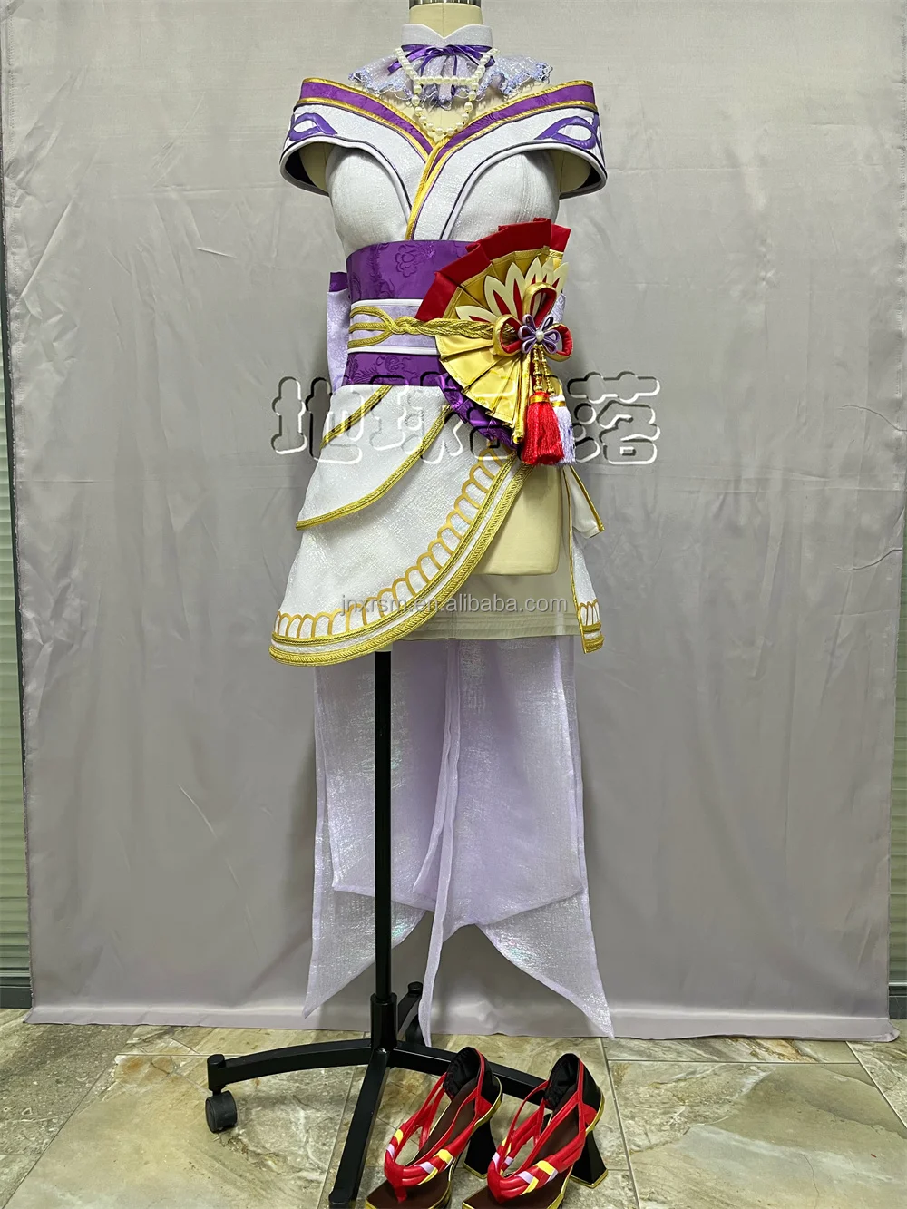 2024 Hot Selling King of Glory Unknown Fire Dance Flower Fight Cosplay Costume Wig Anime Chinese Style for Women Game ecoparty