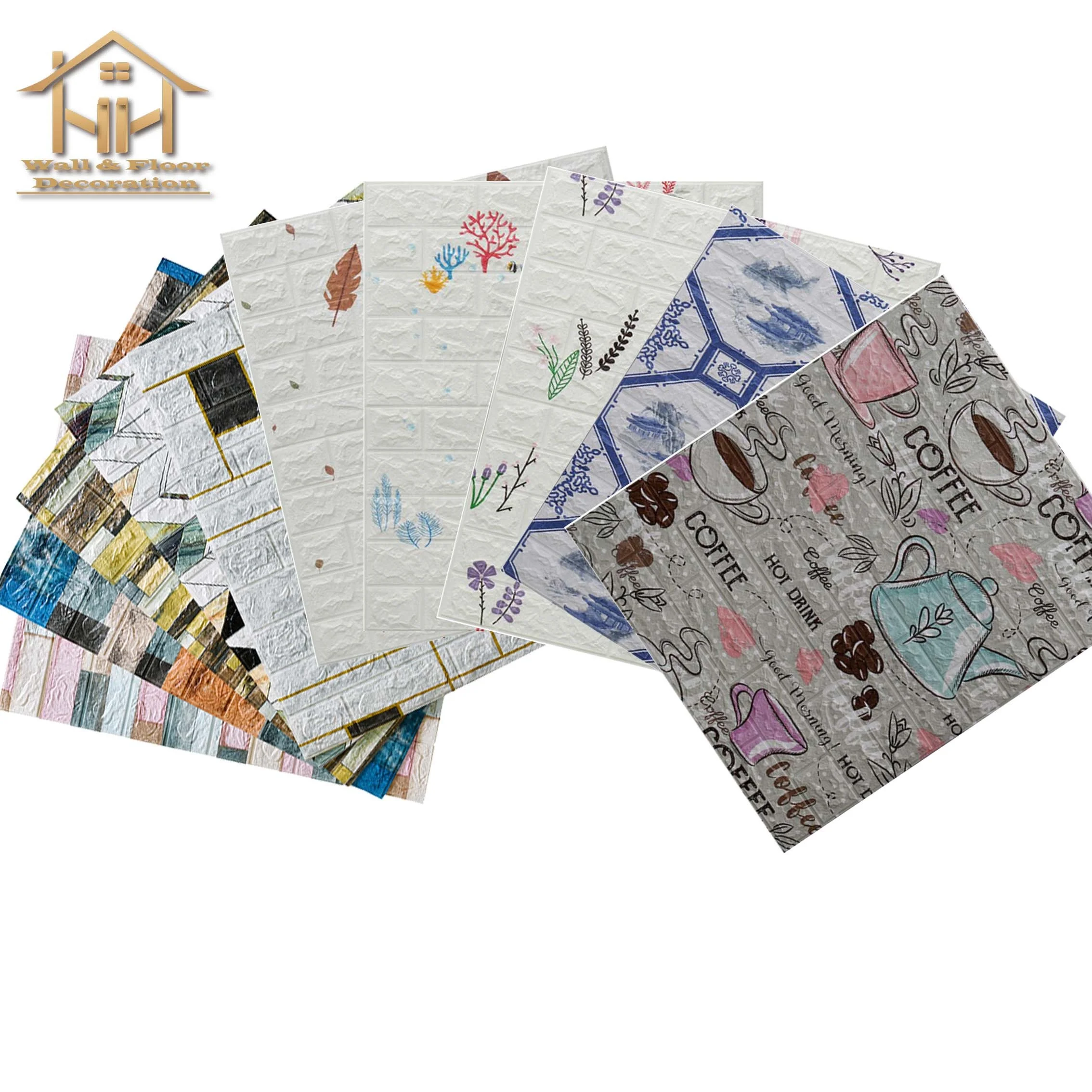 3d XPE foam  self-adhesive wallpaper home decoration 3d brick pe foam wall sticker