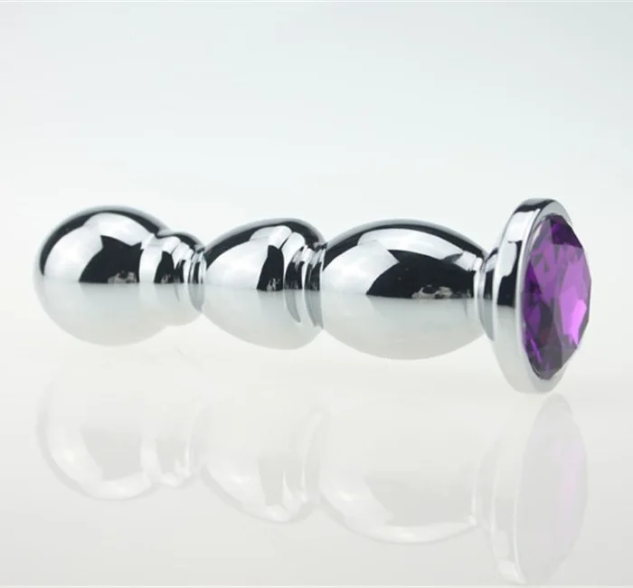 Metal long masturbation sex toys for men and women anal plug set