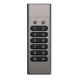 Secure Portable Password U Disk 32G/64G 128G Password Protected Dustproof Waterproof Hardware Encrypted USB Flash Drive