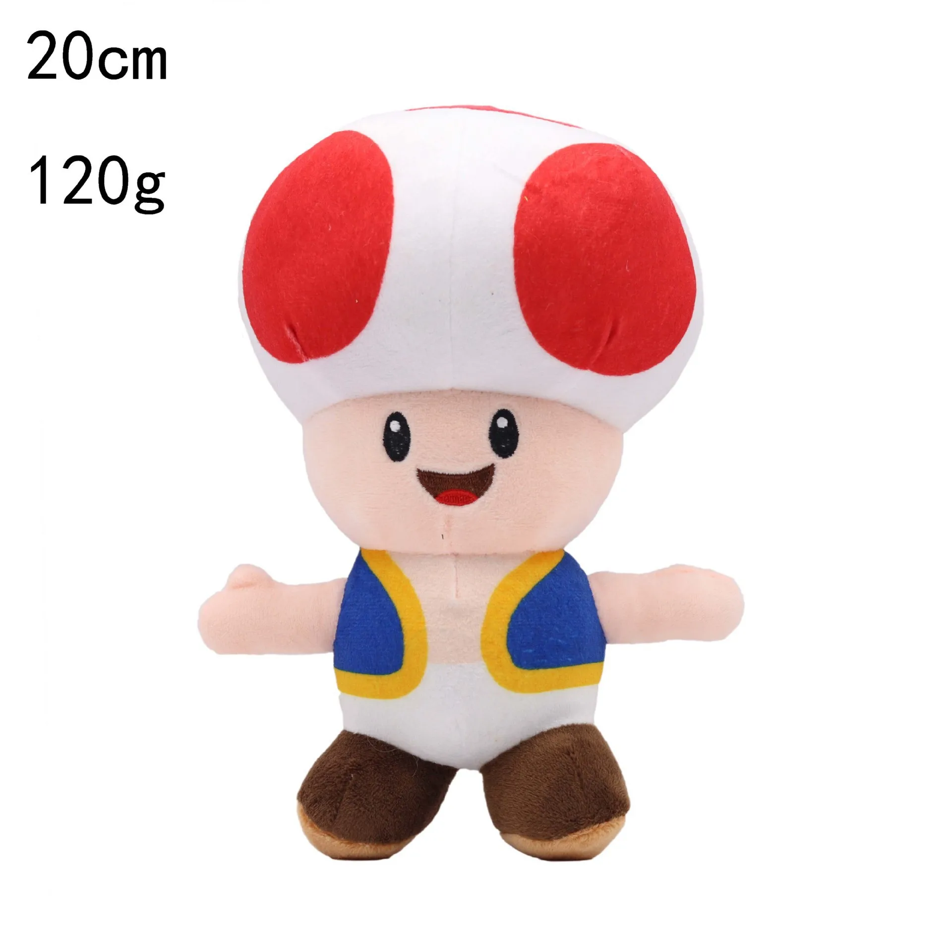 Wholesale 20/25cm Super Mario Bros Game Mario Stuffed Plush Toys Mushroom Man Toad Doll Yoshi Dragon Luigi Figure Pendant