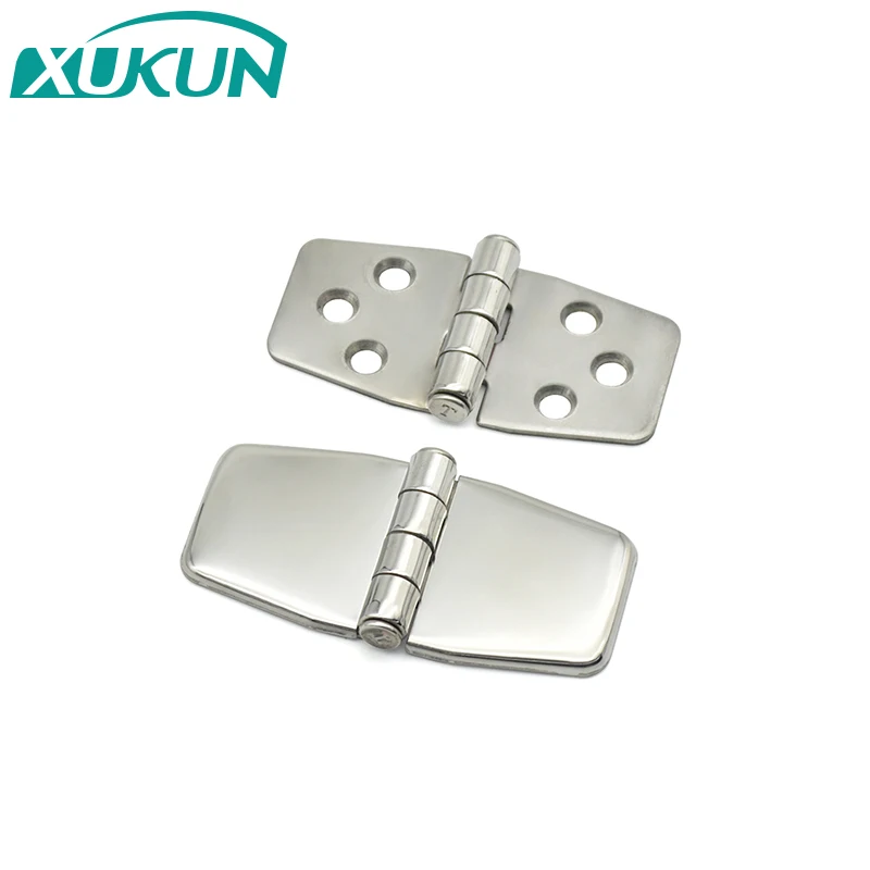 XK451 Removable cover conceal 316 stainless steel mirror polished hinged marine industrial hinge