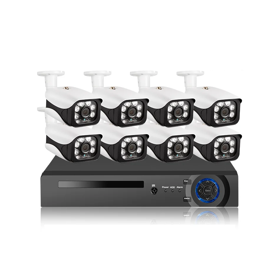 KERUI 8CH 5MP HD IR-CUT CCTV Video Surveillance Wireless POE Security Camera System NVR Kit