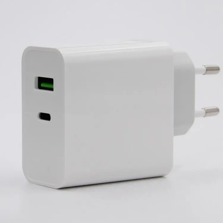 Кабель с разъемом USB типа c PD адаптер 65 Вт 2 порта быстрой высокой скорости USB-C зарядное устройство 60 Вт с разъемом USB type-C зарядное устройство QC3.0 PD быстрое зарядное устройство