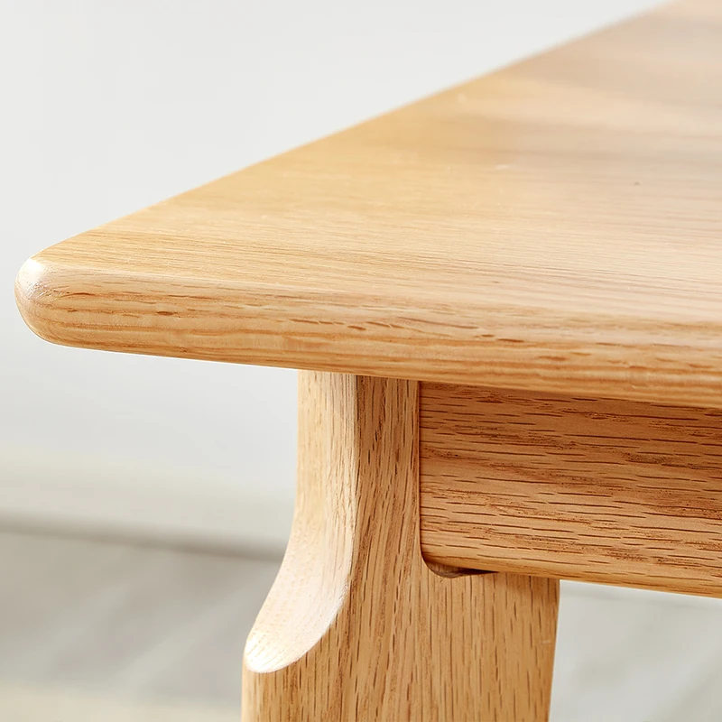 dw1010 quanu natural oak wood dining table full solid wooden