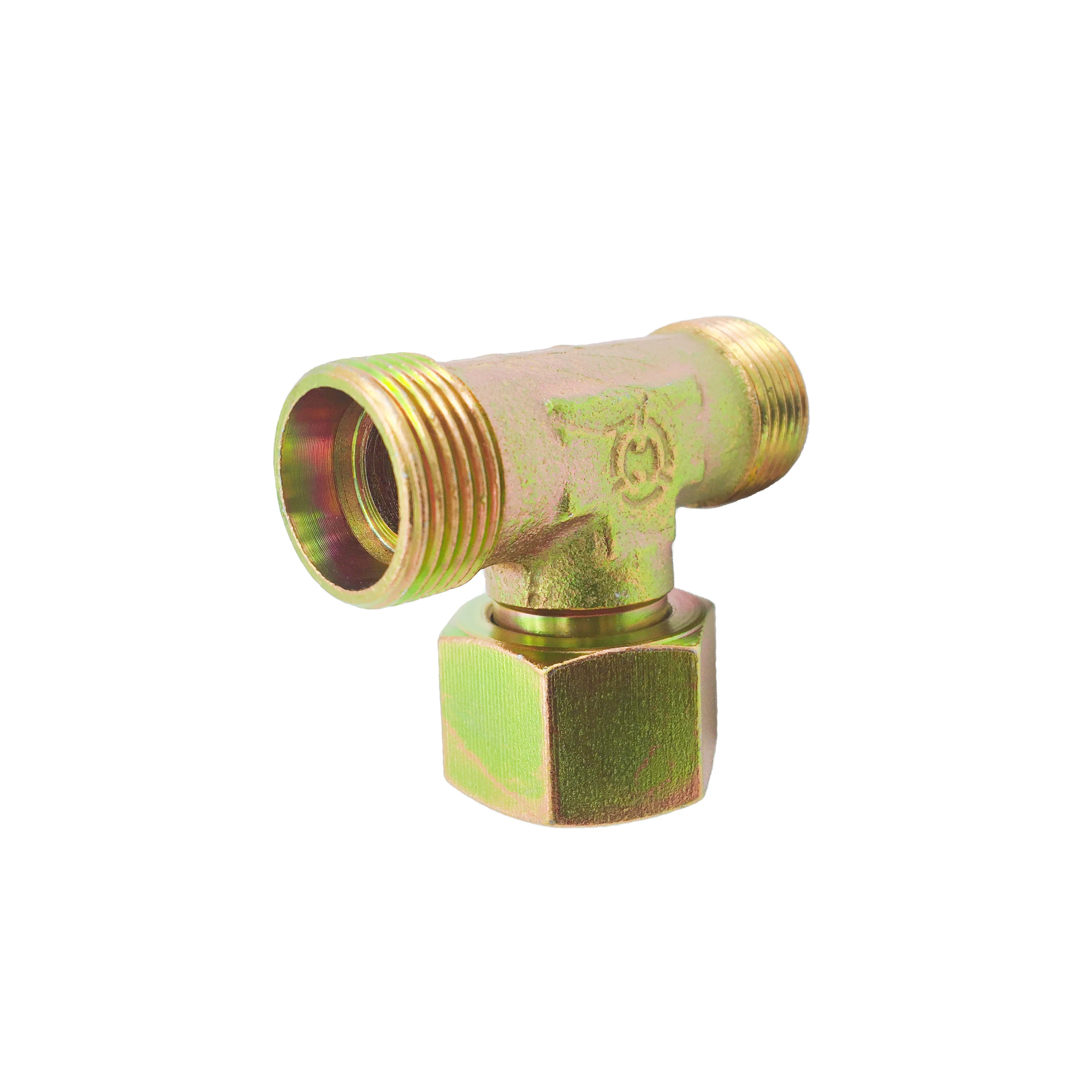 Factory price reducing Brass stainless steel tee connector pipe fitting weld tee
