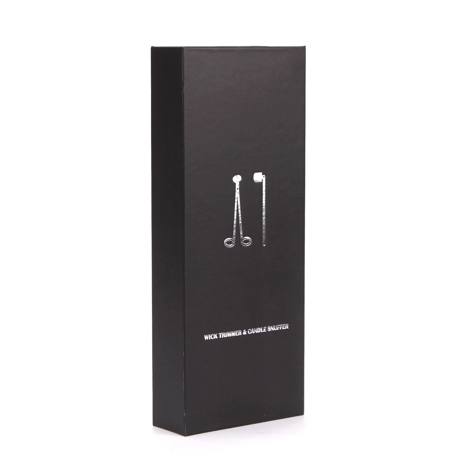 Custom Logo Brass Silver 2 In 1 Stainless Steel Candle Accessory Set With Candle Wick Trimmer Candle Snuffer For Wedding