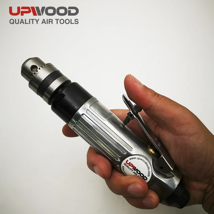 UW-D301 high quality 3/8' straight pneumatic air hand drill, speed regulating key chuck  air drill