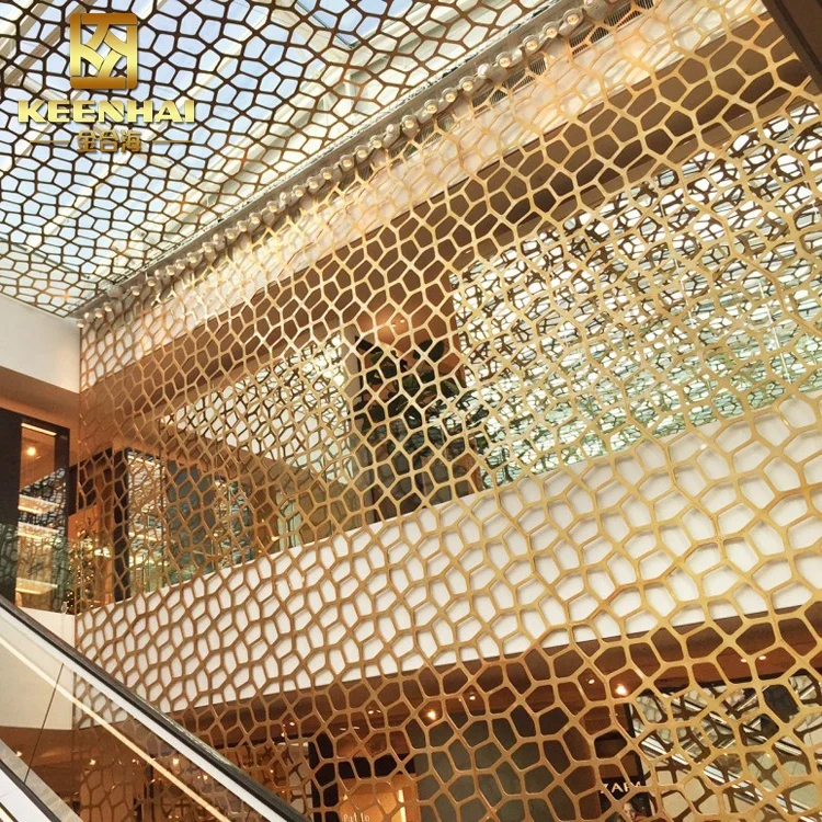 Facades Panel Hotel Restaurant Decoration Project Aluminium Interior Decorative Laser Cut Wall Facade Panels