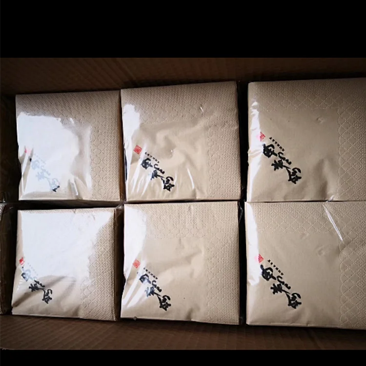 Custom logo printed disposable cocktail restaurant bar paper napkin