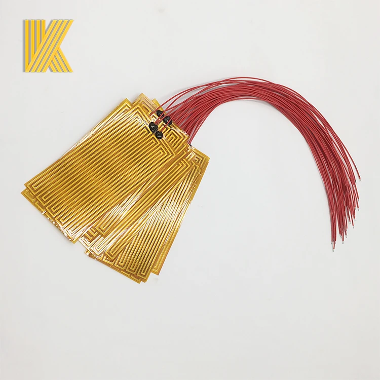 Wholesale customized 24v adhesive flexible film polyimide electric kapton heaters