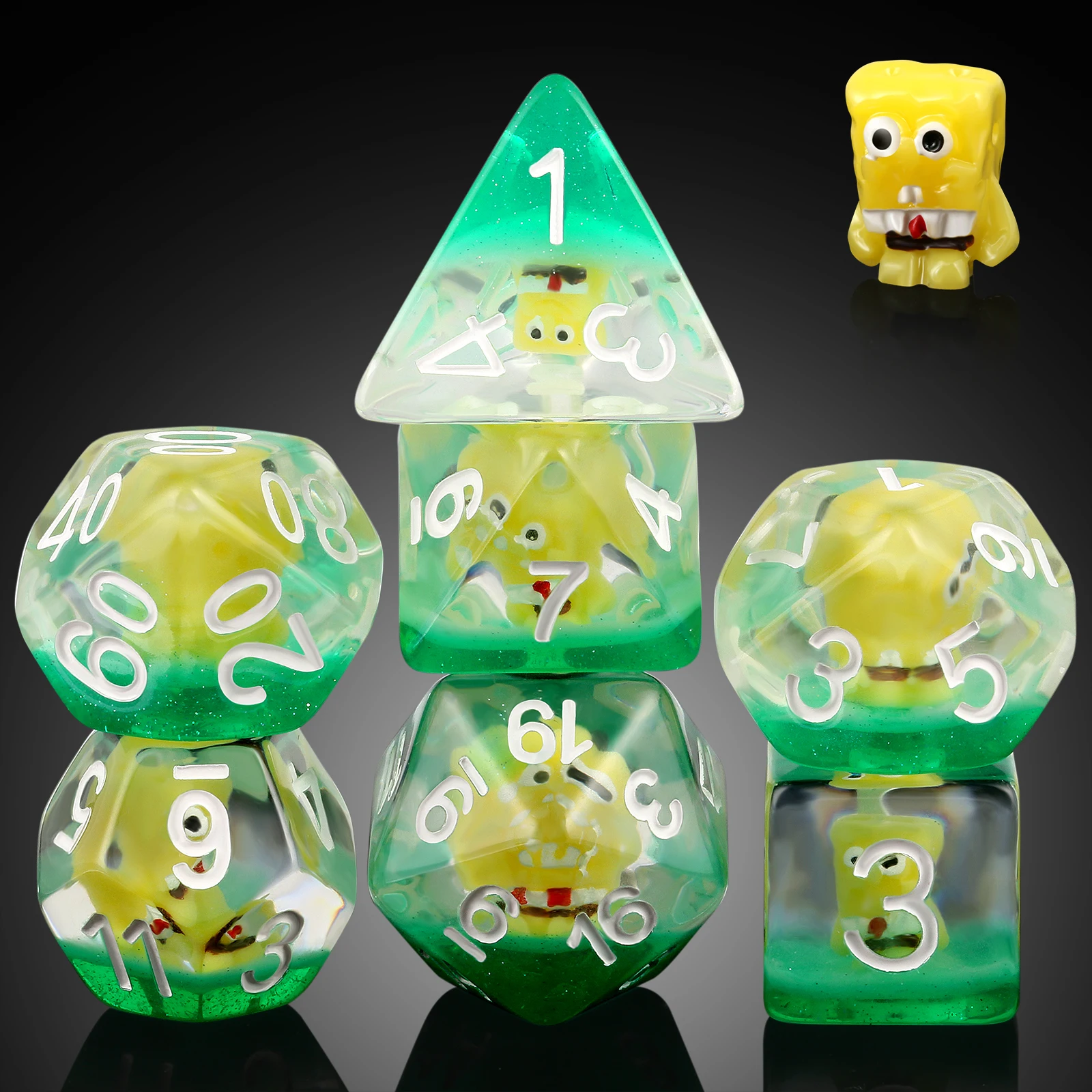 7pcs Playing Dice Set D4 D6 D8 D10 D12 D% D20 Custom Dnd Dice Dungeon and Dragon Dice Set D&D for TTRPG