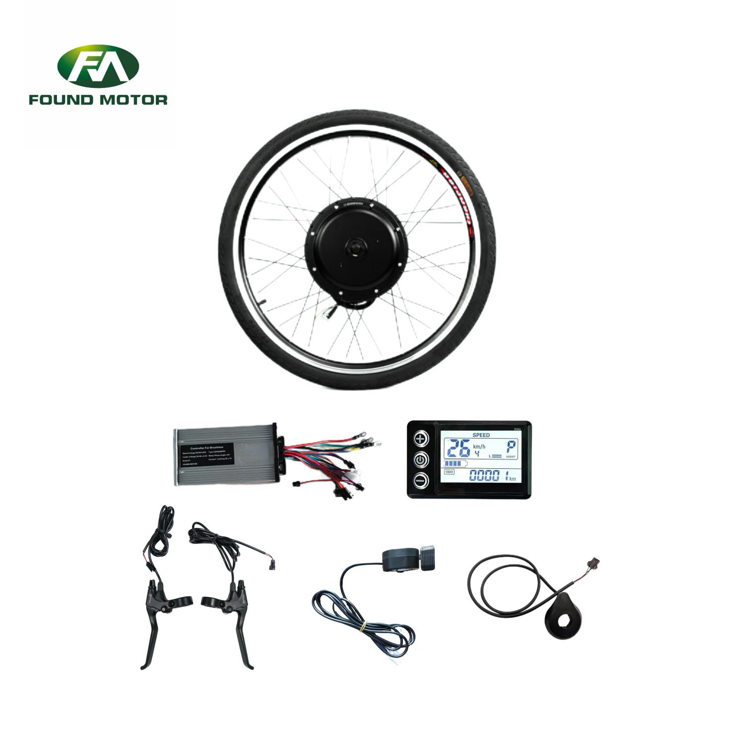 2024 New Arrival Powerful 48V 500W 750W 1000W 1500W Brushless Gearless Bicycle Hub Motor Ebike Conversion Kit Bicycle Motor Kit