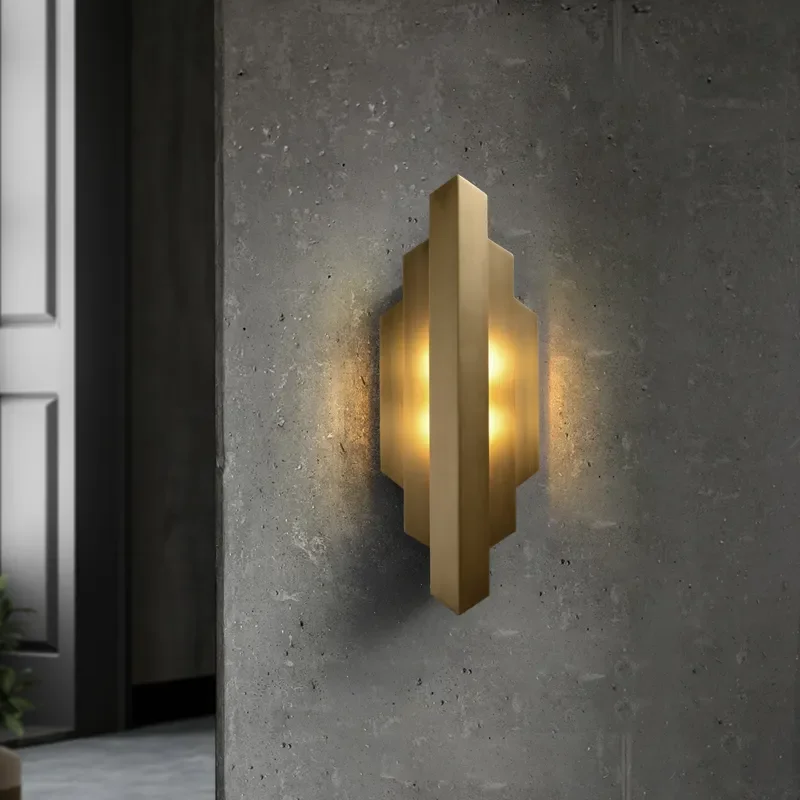 ECOJAS High Quality Decoration Bedside Wall Lighting Modern Brass Wall Lamp Wholesale Custom Indoor Metal Novelty Living Room G9