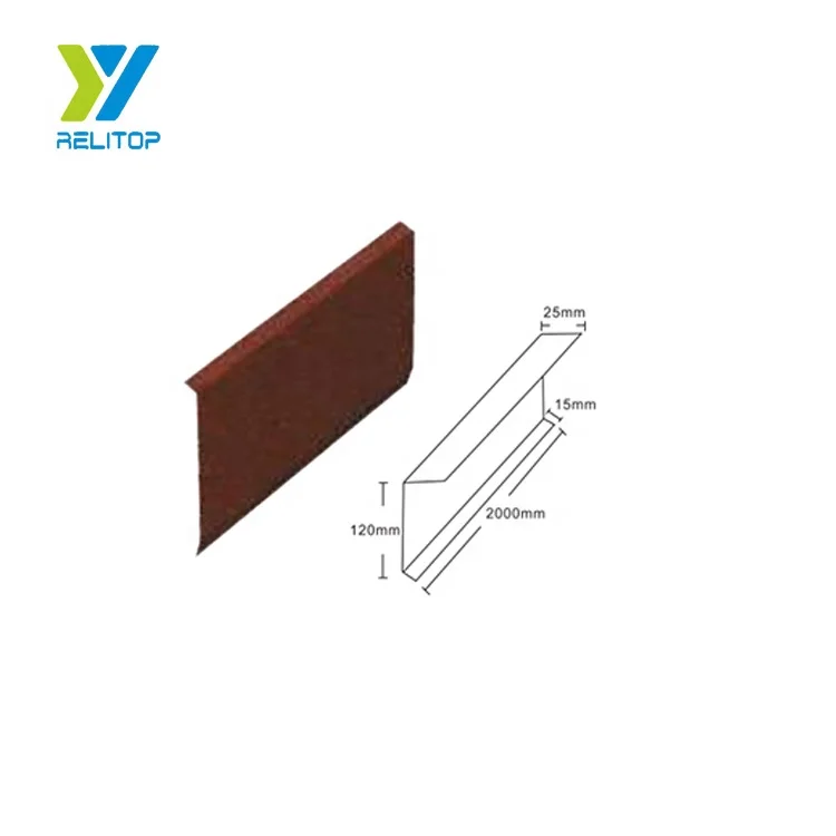 Aluminized Zinc Sand Coated Roof Panel Accessories Relitop Roofing Trim Eave Flashing Drip Edge Flashing Roof Edge Trim
