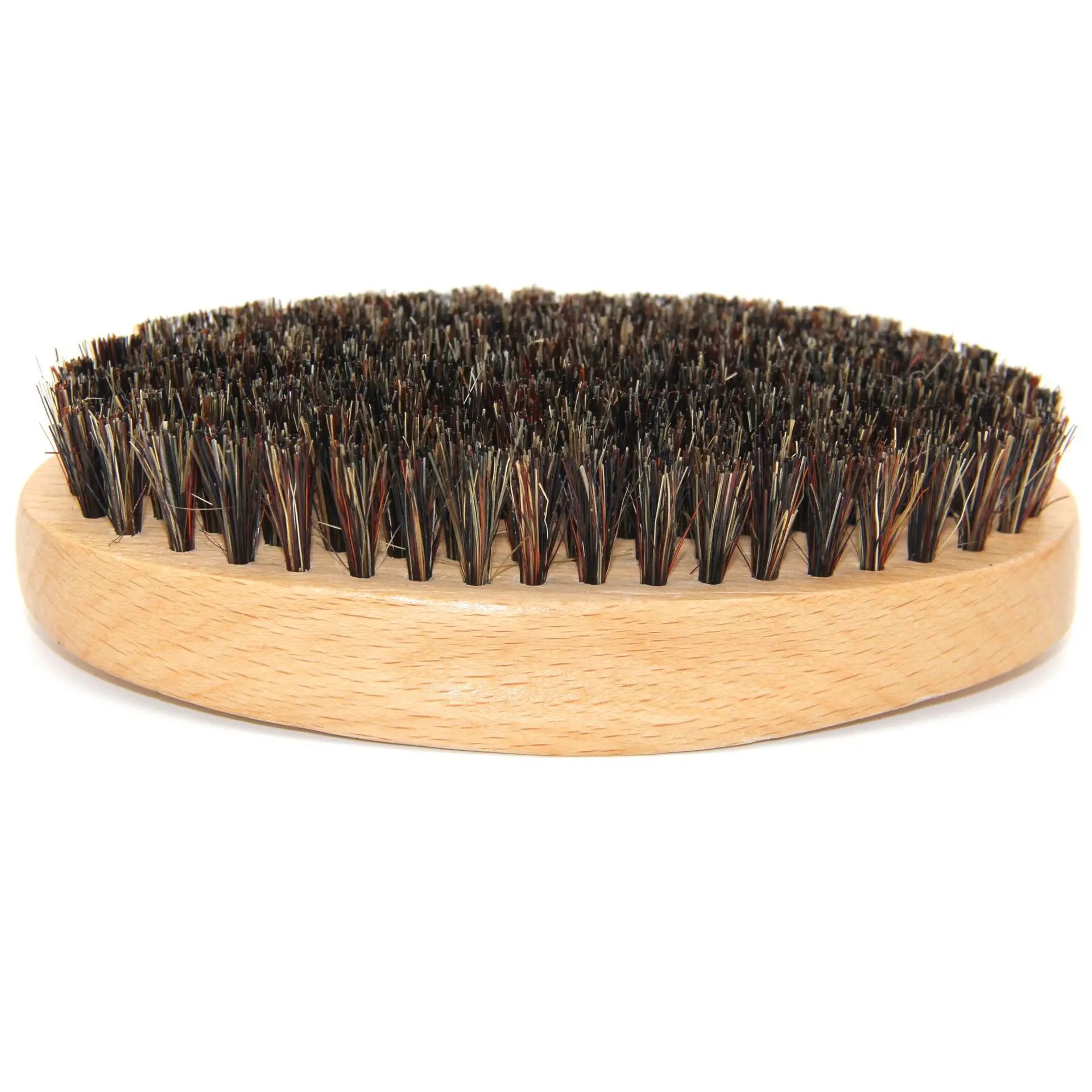 
bamboo/wooden round boar bristle beard brush mens beard comb hot 