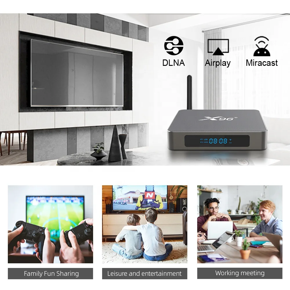 Newest X96 X6 Android 11.0 Smart Tv Box RK3566 LED Display 4GB 8GB RAM 32GB 64GB 128G ROM Dual wifi 8k Set Top Box X96X6