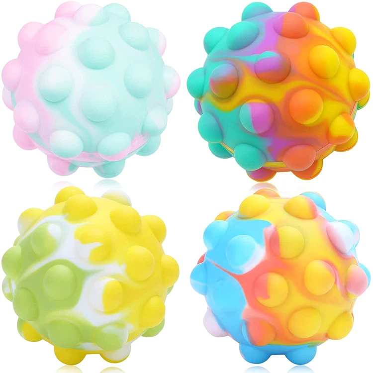 New Arrive Food Grade Silicone Kids Sensory Toys Stress Balls Fidget Stress Relief Ball