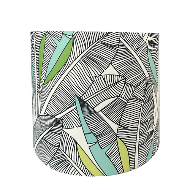 Modern Leaf Print Lampshade Decoration Lampshade