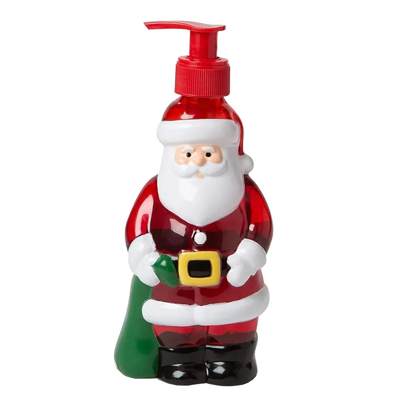 Wholesale In-Stock 350ML Christmas Home Series Santa Claus & Snowman Theme Cross-Border Empty Christmas Holiday Supplies Bottle