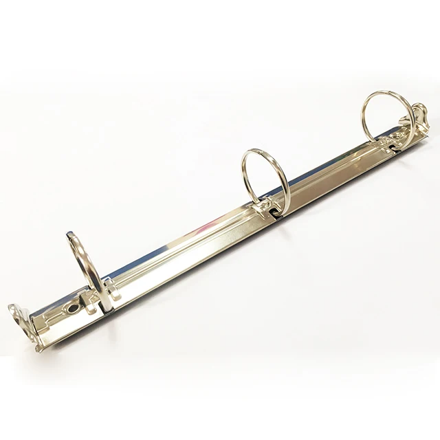 
spine file folder A4 size metal ring mechanism clip pyramidal base loose leaf 3 ring binder 