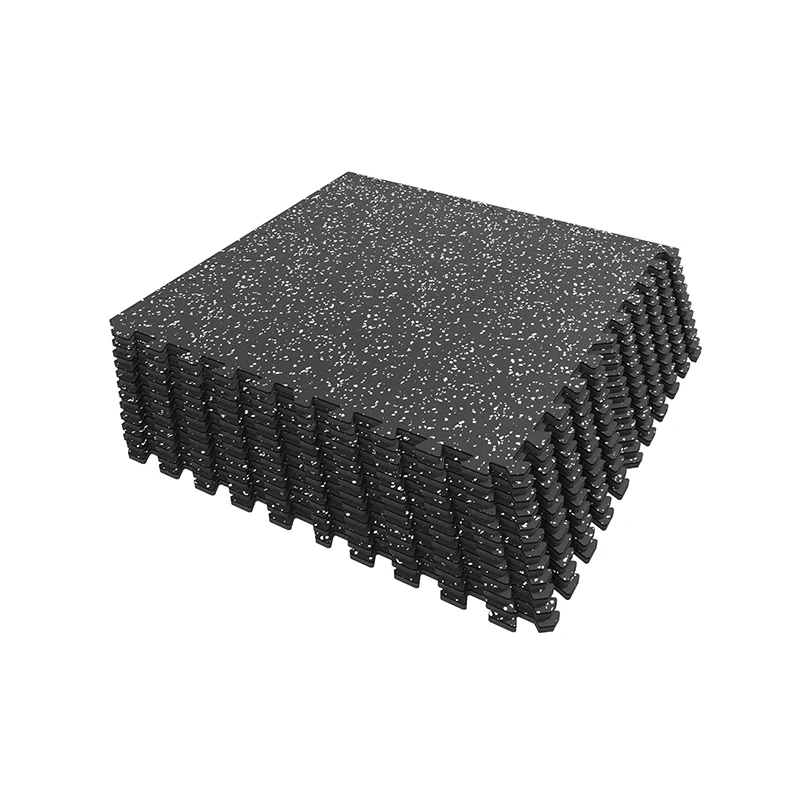 Anika Gym Flooring for Home Gym,Heavy Duty Rubber Top, Interlocking Rubber Flooring Mats